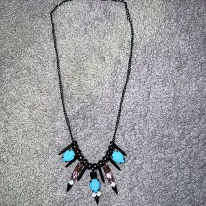 Black Turquoise Pink White Fashion Necklace